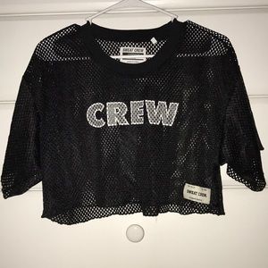 see-through crop top